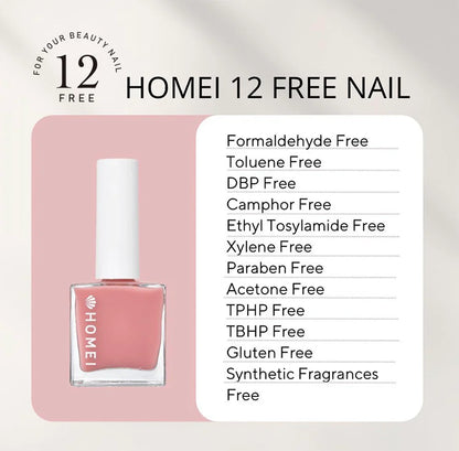 HOMEI 12 Free Nail Hardener Old Rose